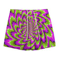 Green Explosion Moving Optical Illusion Mesh Shorts