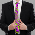 Green Explosion Moving Optical Illusion Necktie