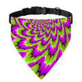 Green Explosion Moving Optical Illusion Over The Collar Dog Bandana