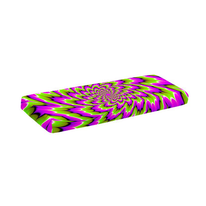 Green Explosion Moving Optical Illusion Piano Keyboard Cover