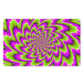 Green Explosion Moving Optical Illusion Polyester Doormat