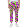 Green Explosion Moving Optical Illusion Scuba Joggers