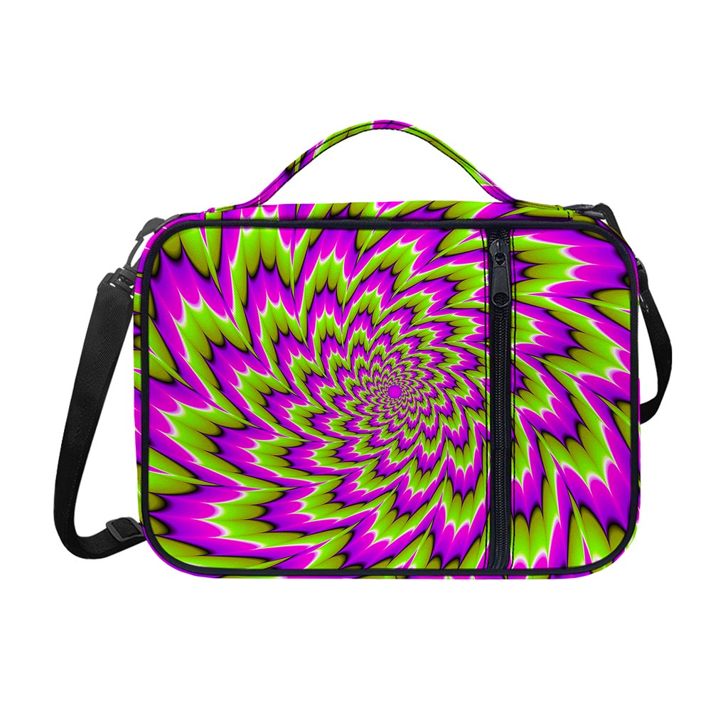 Green Explosion Moving Optical Illusion Shoulder Strap Bible Bag