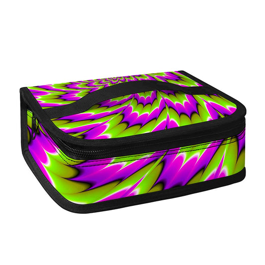 Green Explosion Moving Optical Illusion Small Lunch Bag