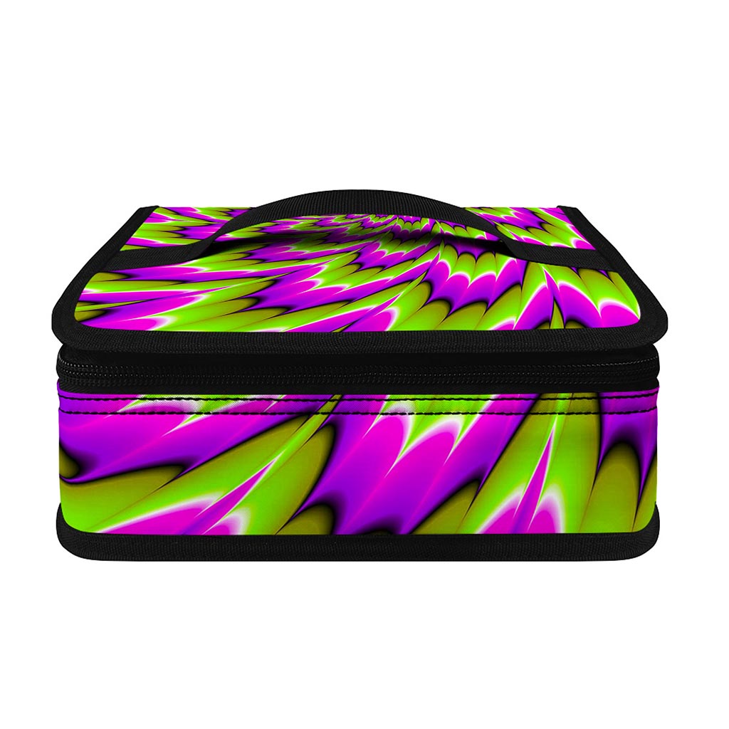 Green Explosion Moving Optical Illusion Small Lunch Bag