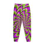 Green Explosion Moving Optical Illusion Sweatpants