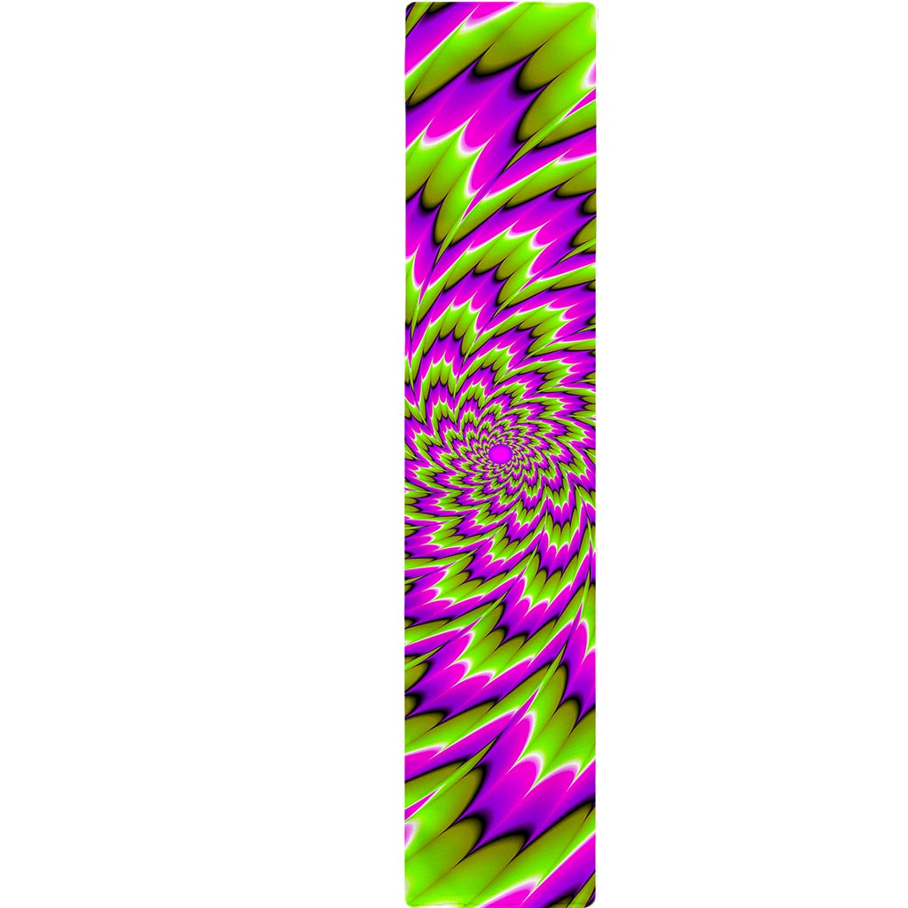 Green Explosion Moving Optical Illusion Table Runner