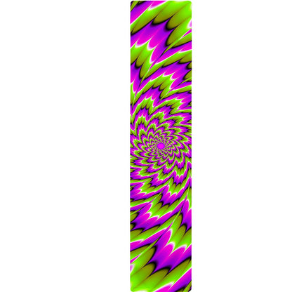 Green Explosion Moving Optical Illusion Table Runner