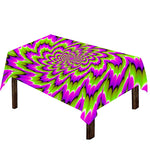 Green Explosion Moving Optical Illusion Tablecloth