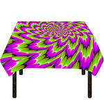 Green Explosion Moving Optical Illusion Tablecloth