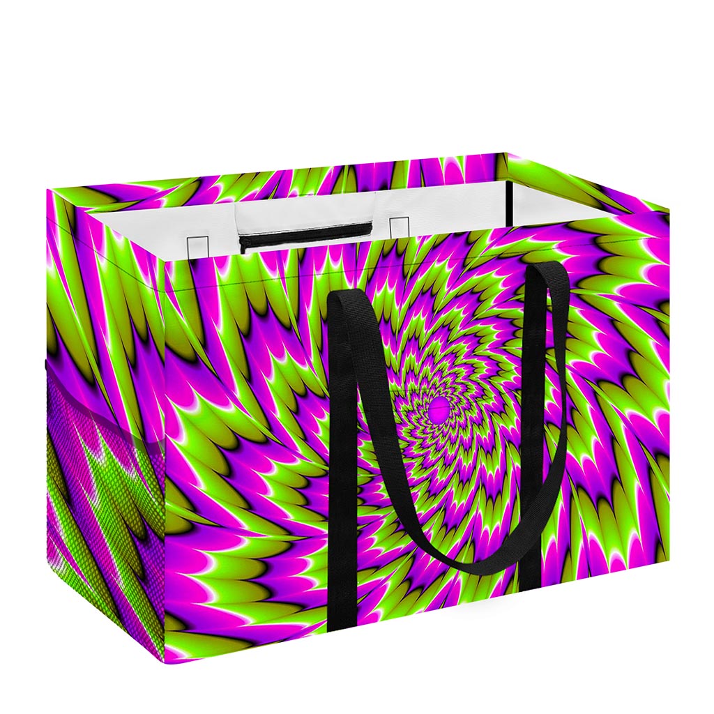 Green Explosion Moving Optical Illusion Utility Tote Bag