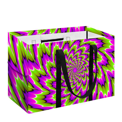 Green Explosion Moving Optical Illusion Utility Tote Bag