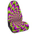 Green Explosion Moving Optical Illusion Waterproof Car Seat Cover