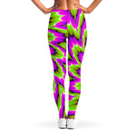 Green Explosion Moving Optical Illusion Women's Leggings