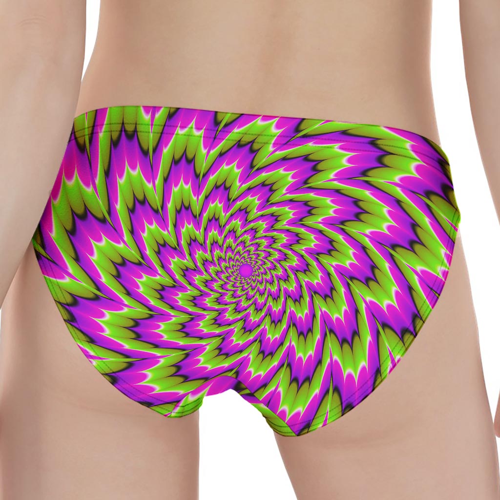 Green Explosion Moving Optical Illusion Women's Panties