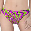 Green Explosion Moving Optical Illusion Women's Thong