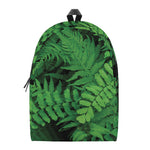 Green Fern Leaf Print Backpack