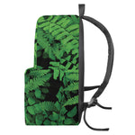 Green Fern Leaf Print Backpack