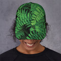 Green Fern Leaf Print Baseball Cap