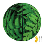 Green Fern Leaf Print Basketball