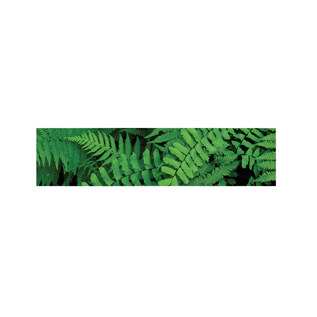 Green Fern Leaf Print Bed Runner
