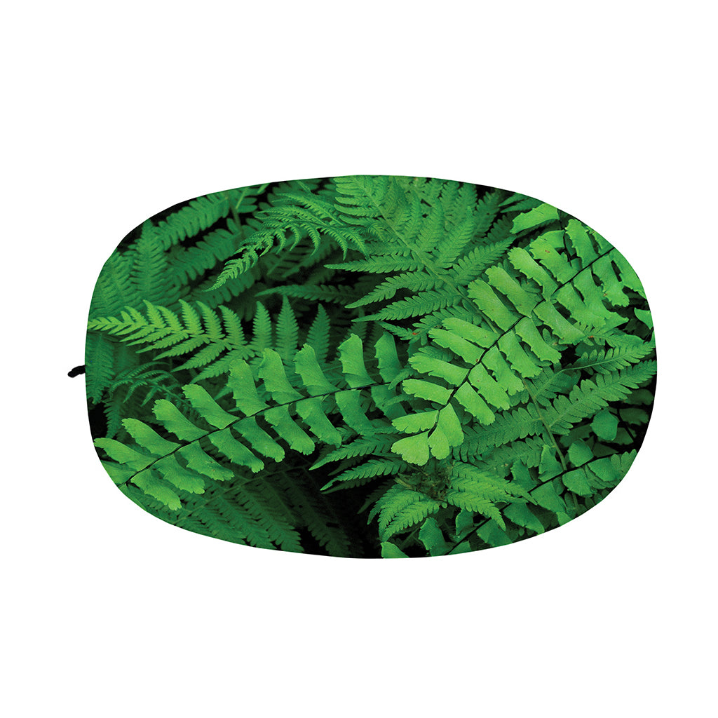 Green Fern Leaf Print Car Side Mirror Covers