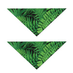 Green Fern Leaf Print Dog Bandana