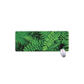 Green Fern Leaf Print Extended Mouse Pad