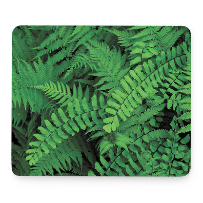 Green Fern Leaf Print Mouse Pad