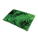 Green Fern Leaf Print Pet Cooling Mat Cover