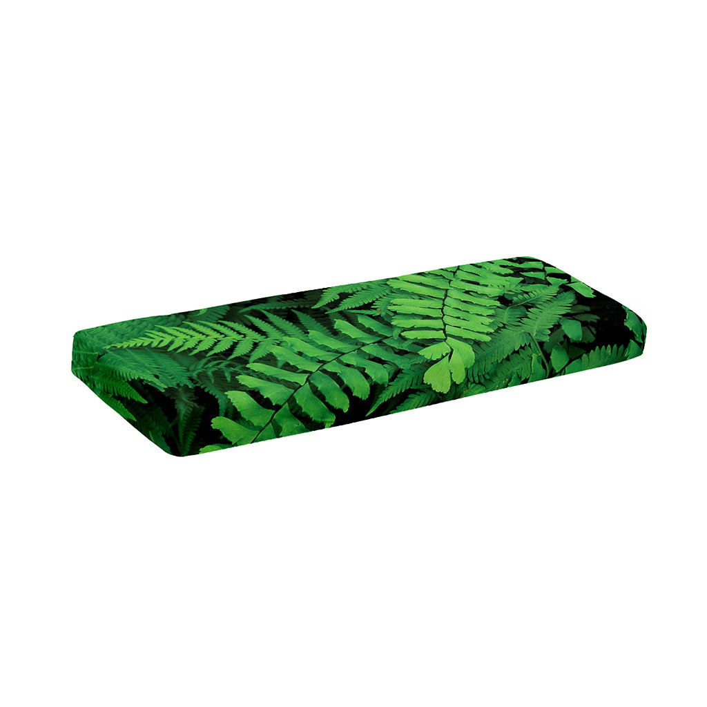 Green Fern Leaf Print Piano Keyboard Cover
