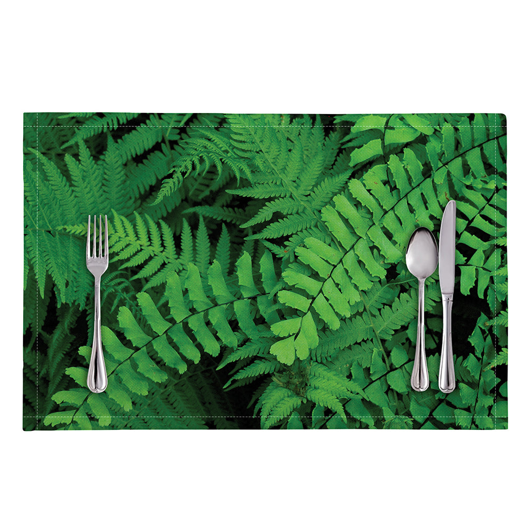Green Fern Leaf Print Placemat