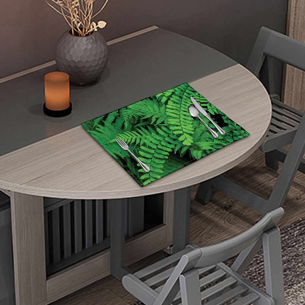 Green Fern Leaf Print Placemat