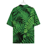 Green Fern Leaf Print Rayon Hawaiian Shirt