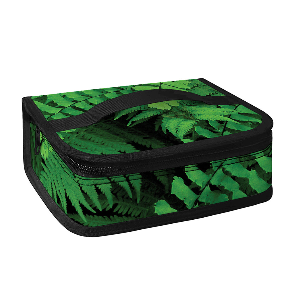 Green Fern Leaf Print Small Lunch Bag