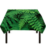 Green Fern Leaf Print Tablecloth