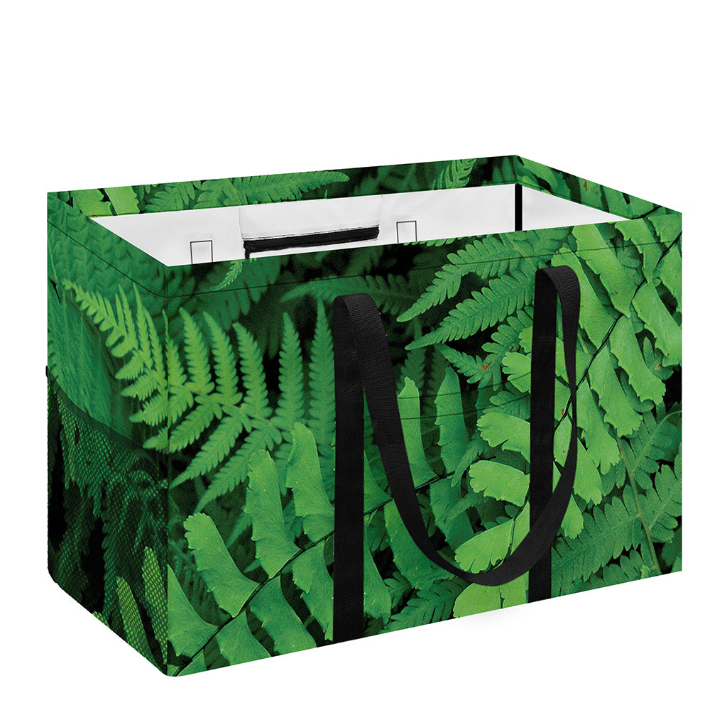 Green Fern Leaf Print Utility Tote Bag