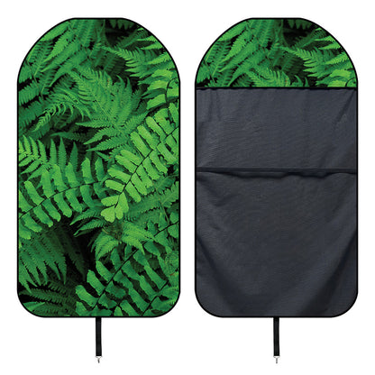 Green Fern Leaf Print Waterproof Car Seat Cover