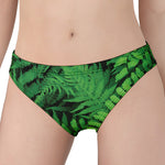 Green Fern Leaf Print Women's Panties