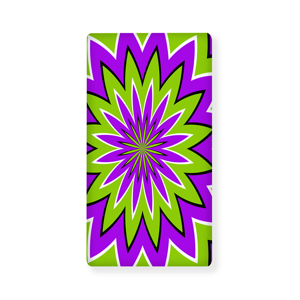 Green Flower Moving Optical Illusion Baby Crib Sheet