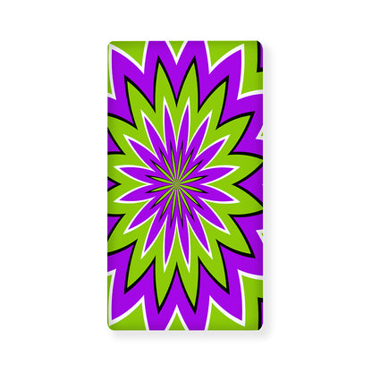Green Flower Moving Optical Illusion Baby Crib Sheet