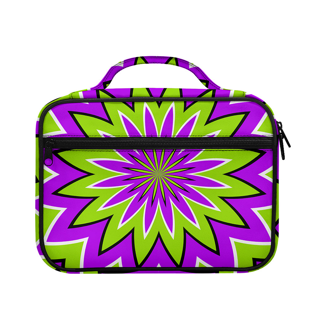 Green Flower Moving Optical Illusion Briefcase Bible Bag