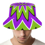 Green Flower Moving Optical Illusion Bucket Hat