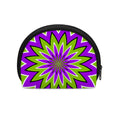 Green Flower Moving Optical Illusion Coin Purse