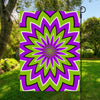 Green Flower Moving Optical Illusion Garden Flag