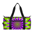 Green Flower Moving Optical Illusion Gym Bag