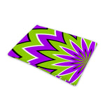 Green Flower Moving Optical Illusion Pet Cooling Mat Cover