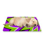 Green Flower Moving Optical Illusion Pet Cooling Mat Cover