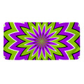 Green Flower Moving Optical Illusion Towel