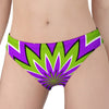 Green Flower Moving Optical Illusion Women's Panties